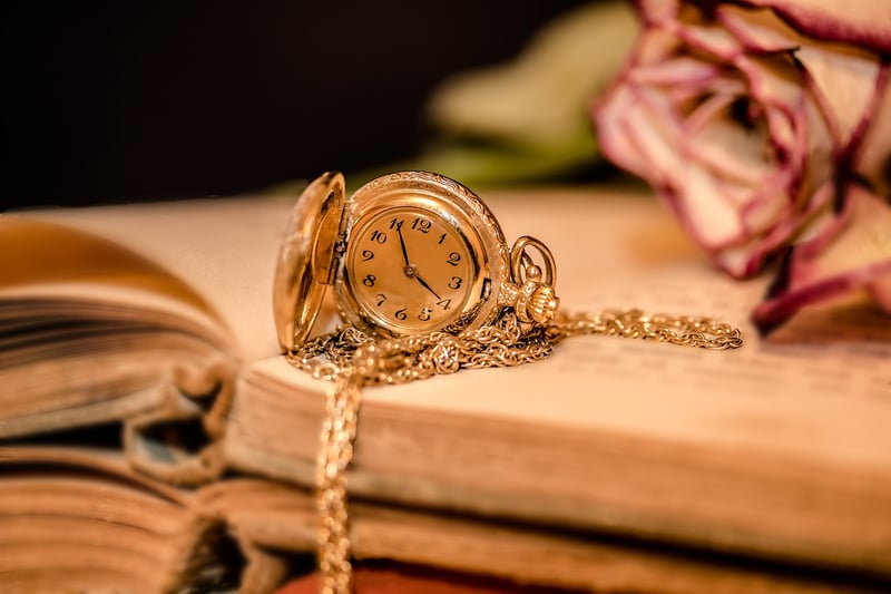 Clock showing the time